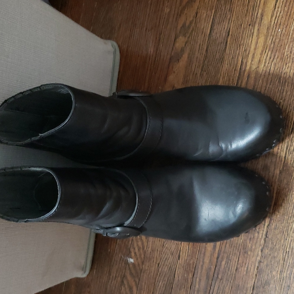 Real leather boots